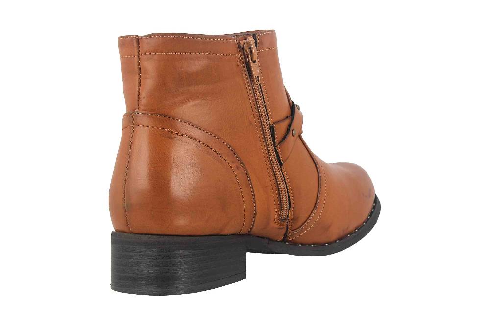 Fitters Footwear Shannon Stiefeletten in Übergrößen Braun 2.239201 Brandy große Damenschuhe Auslauf
