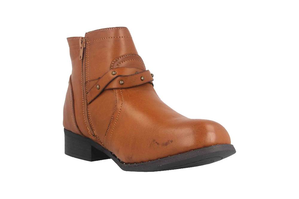 Fitters Footwear Shannon Stiefeletten in Übergrößen Braun 2.239201 Brandy große Damenschuhe Auslauf