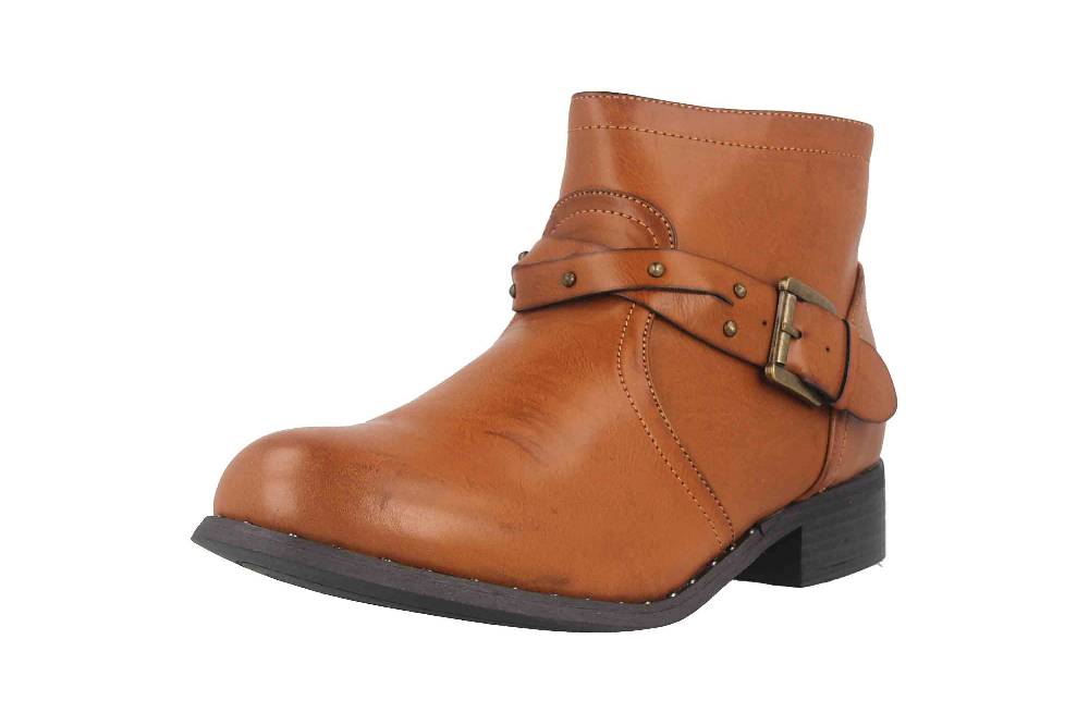 Fitters Footwear Shannon Stiefeletten in Übergrößen Braun 2.239201 Brandy große Damenschuhe Auslauf