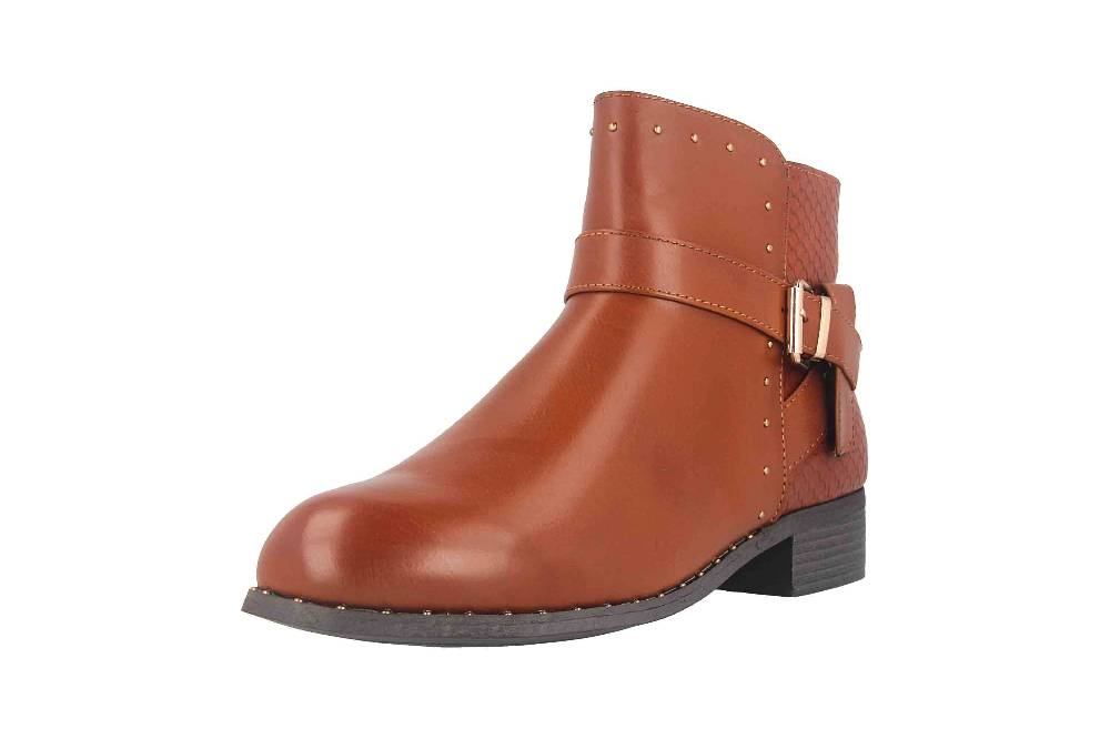 Fitters Footwear Alma Stiefeletten in Übergrößen Braun 2.239210 Brandy große Damenschuhe Verkauf