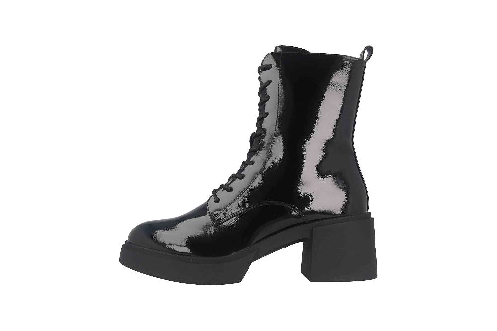 Fitters Footwear Tiana Stiefeletten in Übergrößen Schwarz 2TT0300201 Black Patent große Damenschuhe