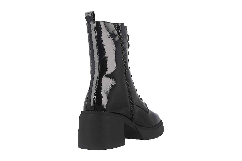 Fitters Footwear Tiana Stiefeletten in Übergrößen Schwarz 2TT0300201 Black Patent große Damenschuhe Schlussverkauf