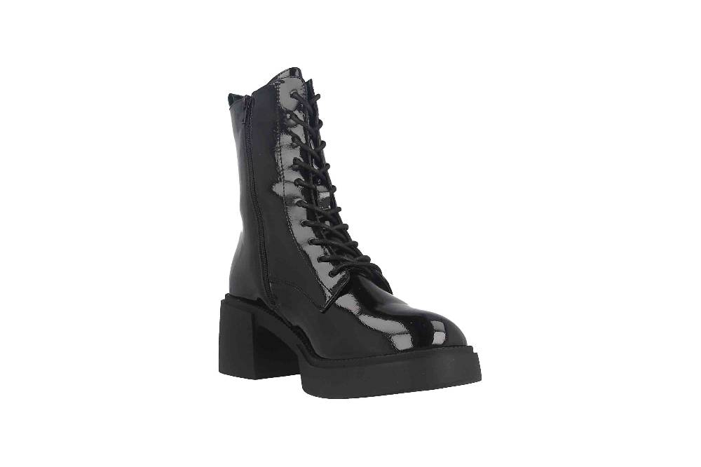 Fitters Footwear Tiana Stiefeletten in Übergrößen Schwarz 2TT0300201 Black Patent große Damenschuhe Schlussverkauf