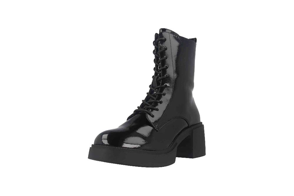 Fitters Footwear Tiana Stiefeletten in Übergrößen Schwarz 2TT0300201 Black Patent große Damenschuhe Schlussverkauf