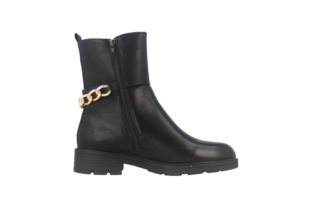 Fitters Footwear Rabea Stiefeletten in Übergrößen Schwarz 2AA0381301 Black große Damenschuhe Günstiger Verkauf