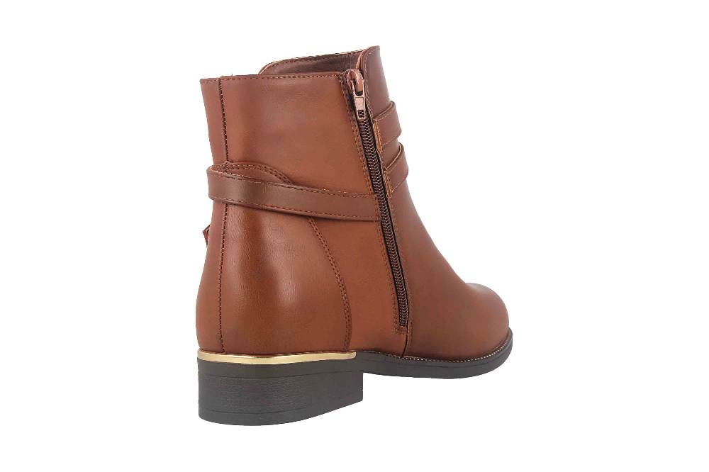 Fitters Footwear Sina Stiefeletten in Übergrößen Braun 2AA0211306 Cognac große Damenschuhe Online