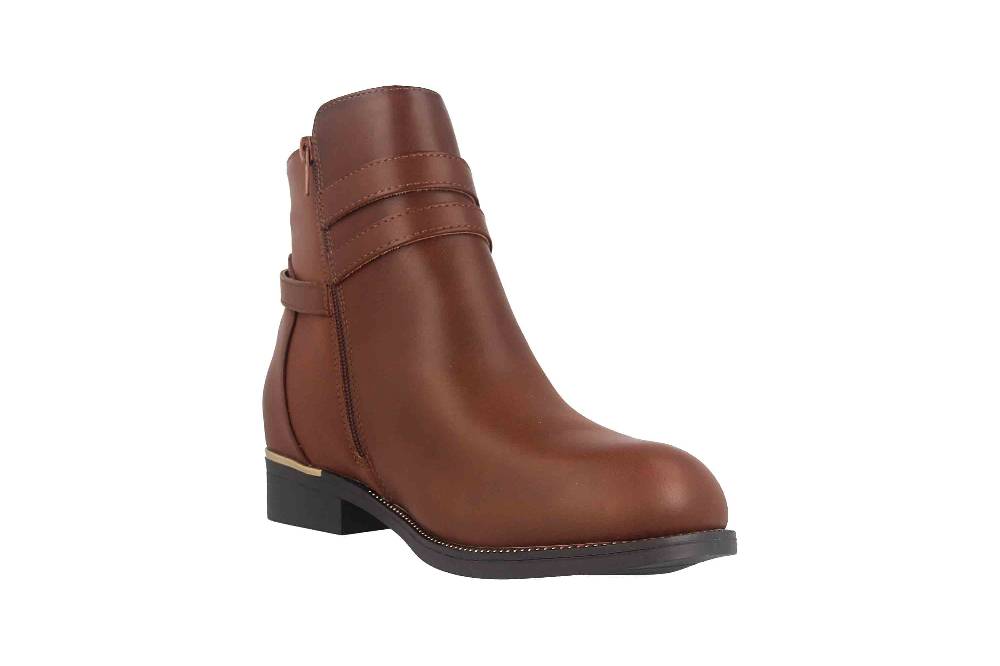 Fitters Footwear Sina Stiefeletten in Übergrößen Braun 2AA0211306 Cognac große Damenschuhe Online
