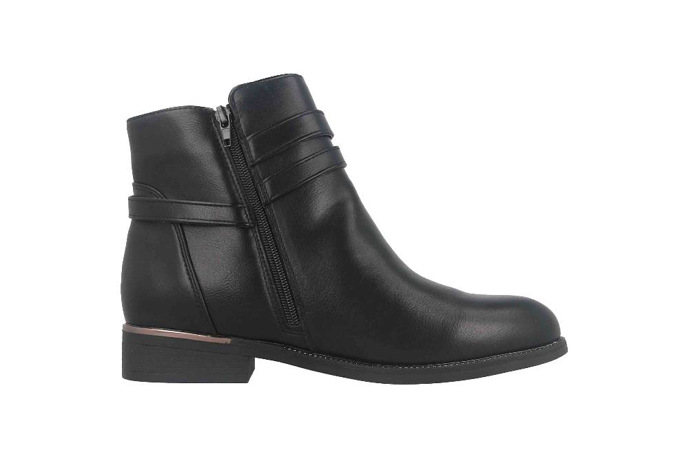 Fitters Footwear Sina Stiefeletten in Übergrößen Schwarz 2AA0211306 Black große Damenschuhe Outlet