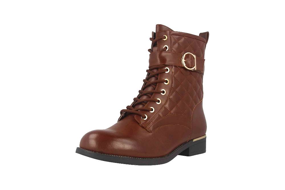 Fitters Footwear Kata Stiefeletten in Übergrößen Braun 2AA0210203 Cognac große Damenschuhe Auslauf