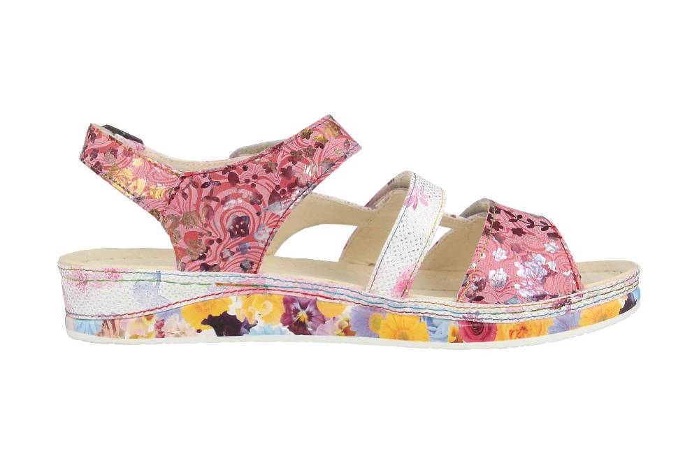 Laura Vita Sandalen in Übergrößen Mehrfarbig BRCUELO 06 Cerise große Damenschuhe Schlussverkauf