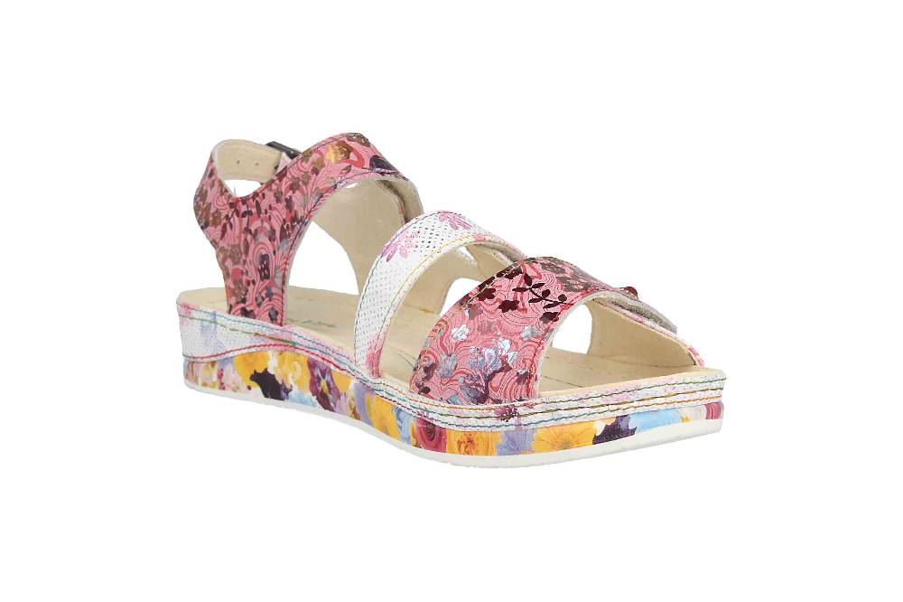 Laura Vita Sandalen in Übergrößen Mehrfarbig BRCUELO 06 Cerise große Damenschuhe Schlussverkauf