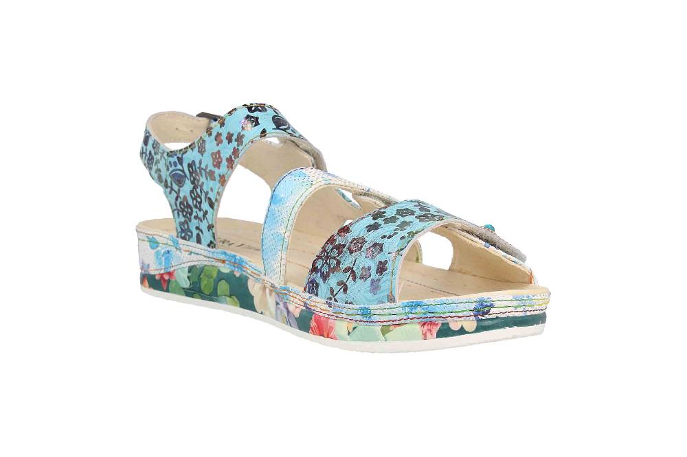Laura Vita Sandalen in Übergrößen Mehrfarbig BRCUELO 06 Indigo große Damenschuhe Jubiläumsangebot