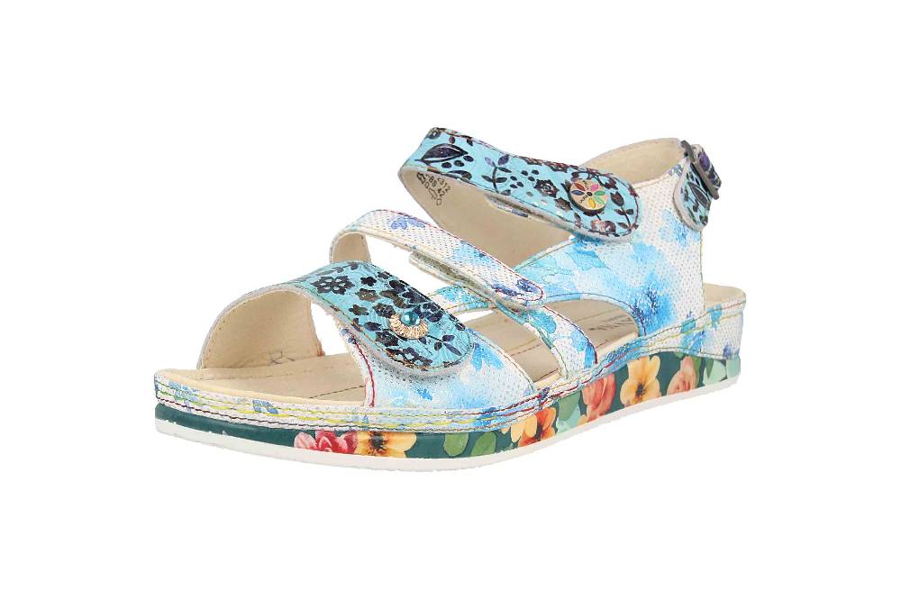 Laura Vita Sandalen in Übergrößen Mehrfarbig BRCUELO 06 Indigo große Damenschuhe Jubiläumsangebot