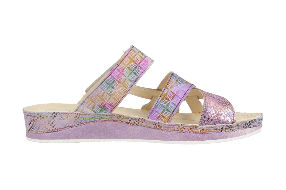 Laura Vita Pantoletten in Übergrößen Mehrfarbig BRUEL 05 Lilas große Damenschuhe Meist gekauft