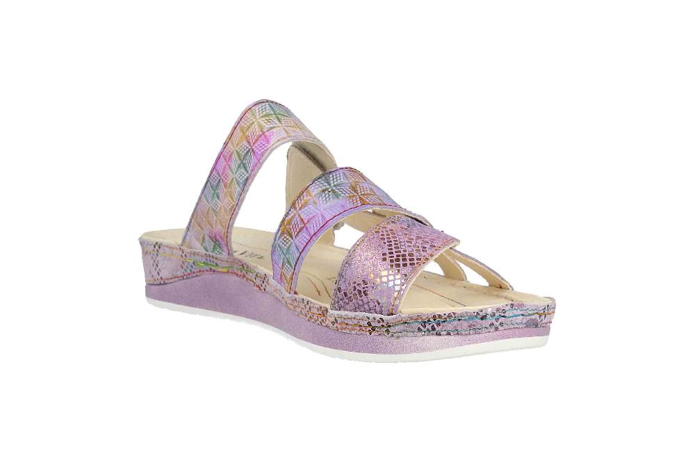 Laura Vita Pantoletten in Übergrößen Mehrfarbig BRUEL 05 Lilas große Damenschuhe Meist gekauft