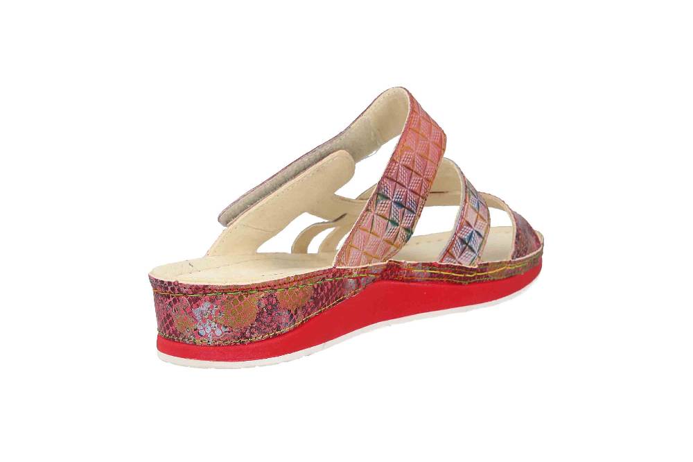 Laura Vita Pantoletten in Übergrößen Mehrfarbig BRUEL 05 Fushia große Damenschuhe Online