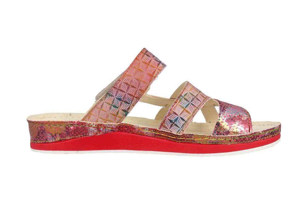 Laura Vita Pantoletten in Übergrößen Mehrfarbig BRUEL 05 Fushia große Damenschuhe Online