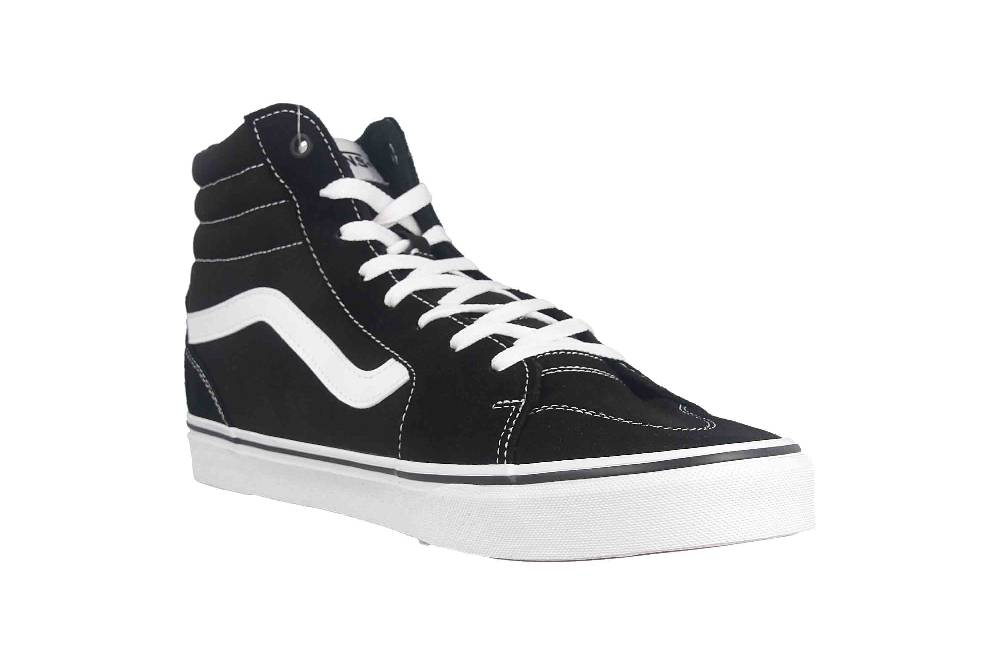 VANS MN Filmore Hi (Suede/Canvas) black/white Sneaker in Übergrößen Schwarz VN0A5HZLIJU1 große Herrenschuhe Verkauf