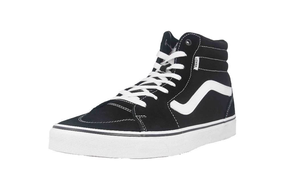 VANS MN Filmore Hi (Suede/Canvas) black/white Sneaker in Übergrößen Schwarz VN0A5HZLIJU1 große Herrenschuhe Verkauf