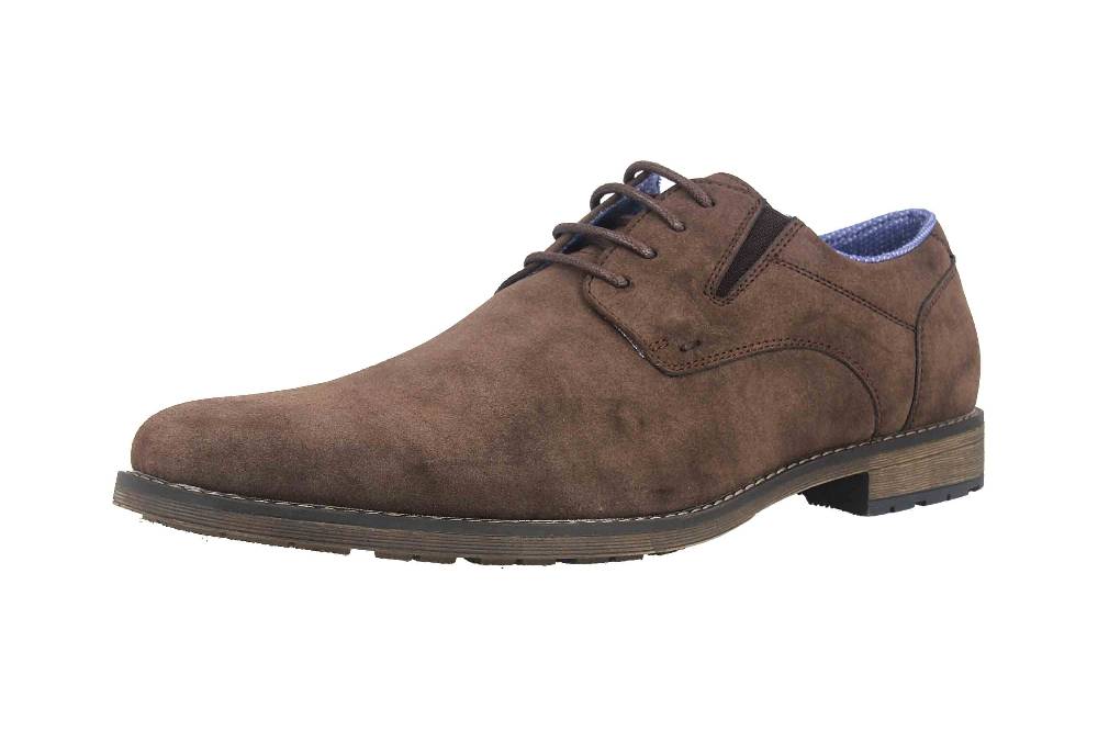 Mavins Halbschuhe in Übergrößen Braun 3HH0180302 3500 D.Brown PU Nubuck große Herrenschuhe Angebote