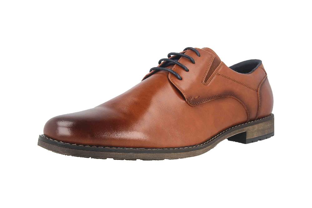 Mavins Halbschuhe in Übergrößen Braun 3HH0180301 3300 Cognac PU große Herrenschuhe im Angebot