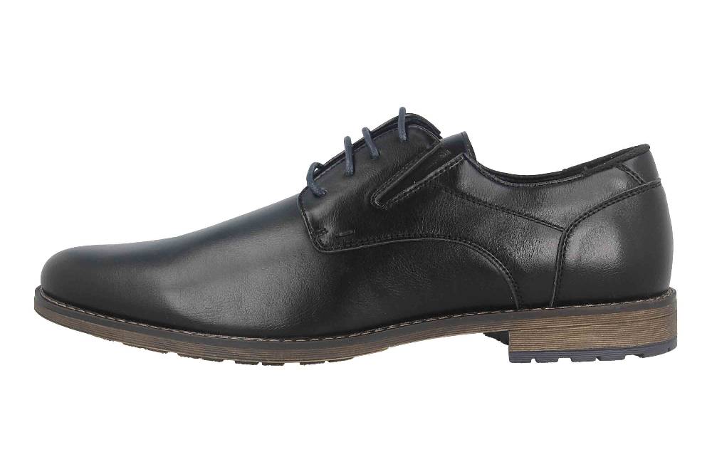 Mavins Halbschuhe in Übergrößen Schwarz 3HH0180301 2100 Black PU große Herrenschuhe