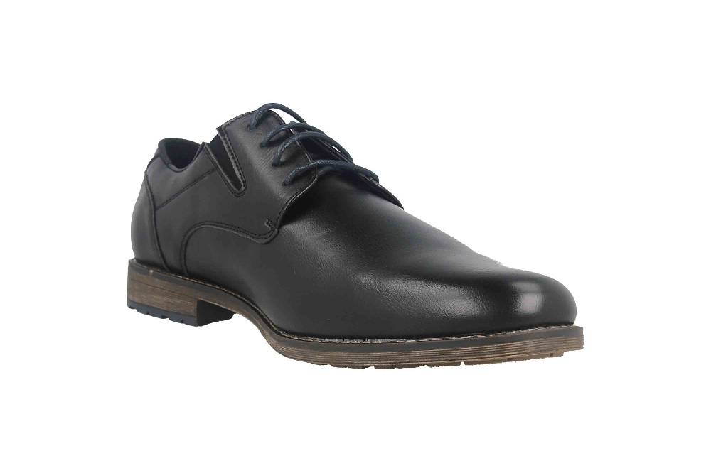 Mavins Halbschuhe in Übergrößen Schwarz 3HH0180301 2100 Black PU große Herrenschuhe Schlussverkauf