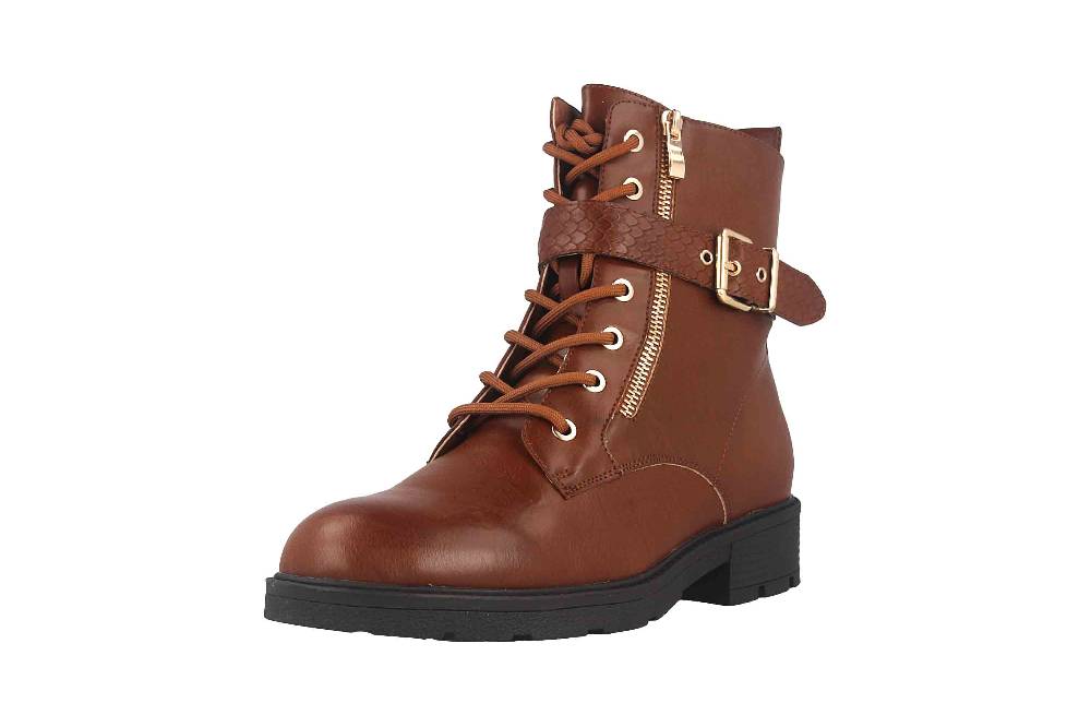 Fitters Footwear Stiefeletten in Übergrößen Braun 2237231 Amalia Brandy große Damenschuhe 2025