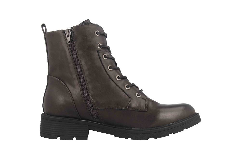 Fitters Footwear Stiefeletten in Übergrößen Grau 2237233 Perunscha grey große Damenschuhe Schlussverkauf