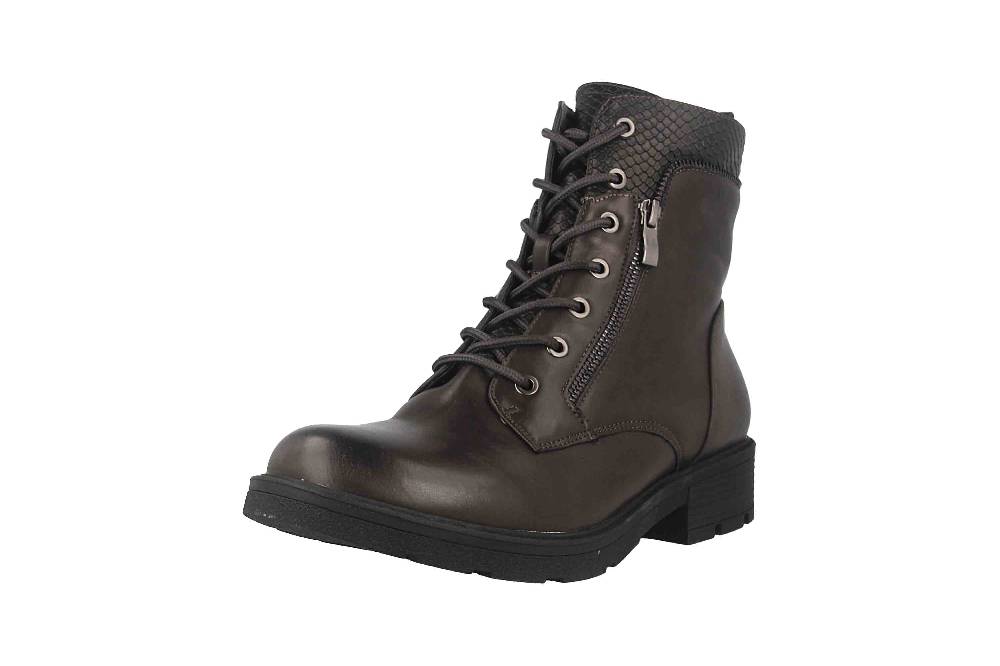 Fitters Footwear Stiefeletten in Übergrößen Grau 2237233 Perunscha grey große Damenschuhe Schlussverkauf