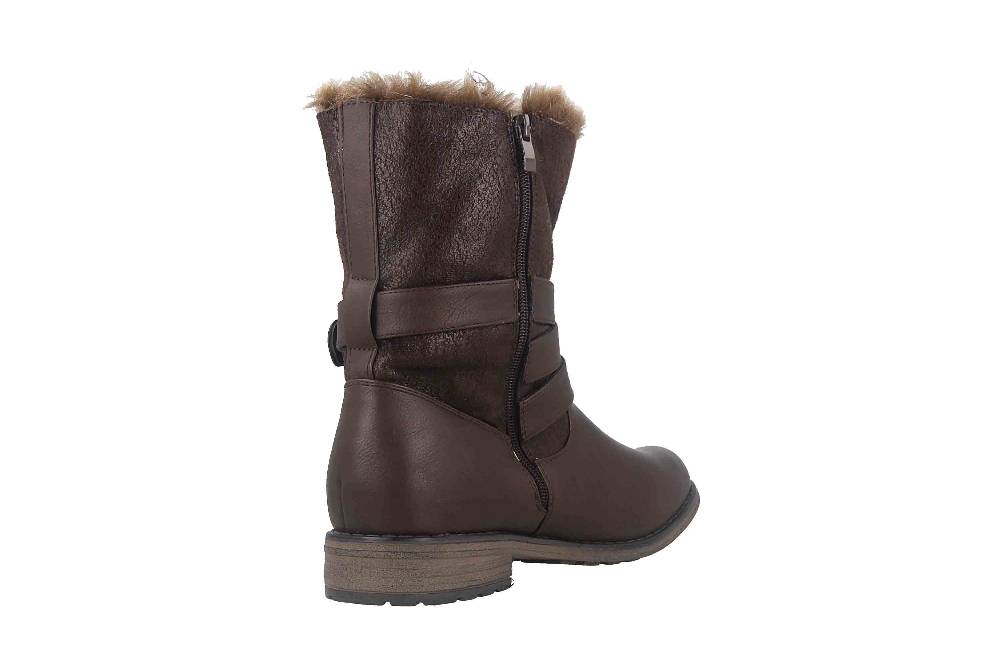 Fitters Footwear Kata Stiefeletten in Übergrößen Braun 2AA0210203 Cognac große Damenschuhe Günstiger Verkauf