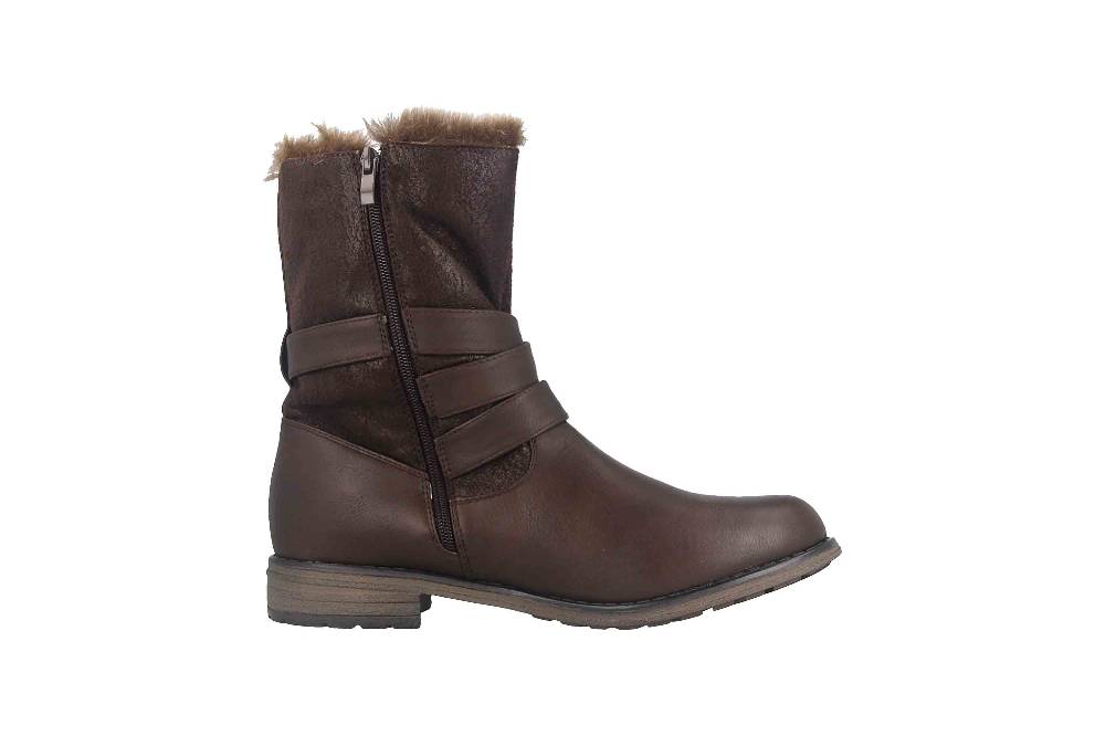 Fitters Footwear Kata Stiefeletten in Übergrößen Braun 2AA0210203 Cognac große Damenschuhe Günstiger Verkauf