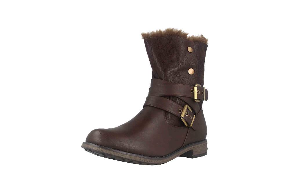 Fitters Footwear Kata Stiefeletten in Übergrößen Braun 2AA0210203 Cognac große Damenschuhe Günstiger Verkauf
