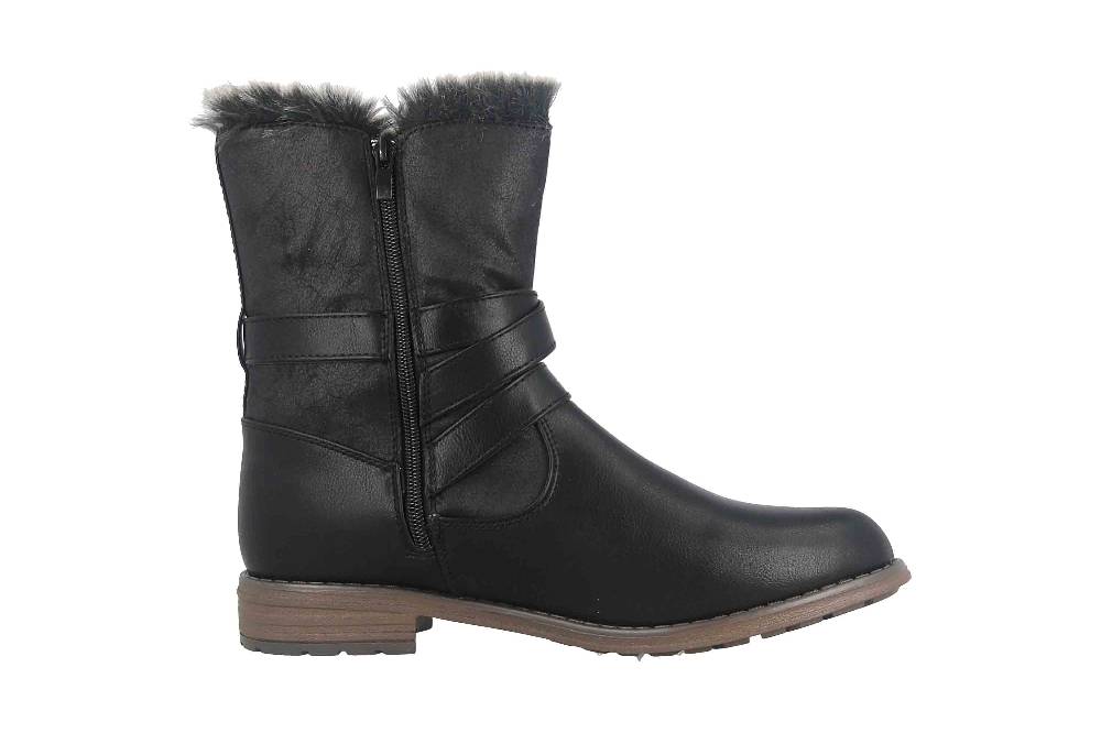 Fitters Footwear Stiefeletten in Übergrößen Schwarz 2374202 Nicole Black große Damenschuhe Fabrikverkauf