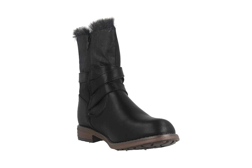 Fitters Footwear Stiefeletten in Übergrößen Schwarz 2374202 Nicole Black große Damenschuhe Fabrikverkauf