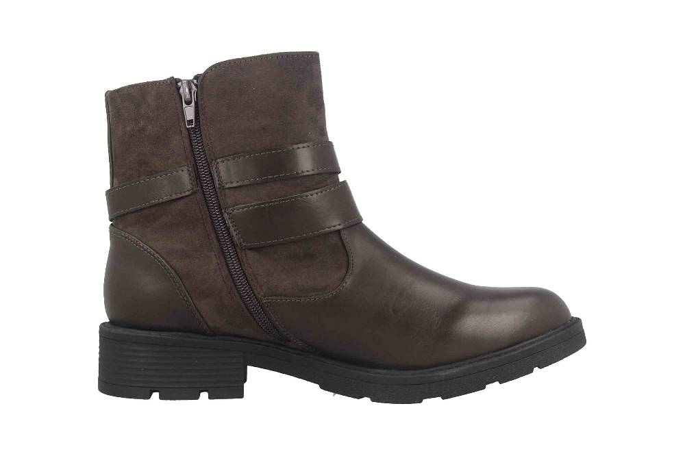 Fitters Footwear Stiefeletten in Übergrößen Grau 2237218 Laia Grey große Damenschuhe Schlussverkauf