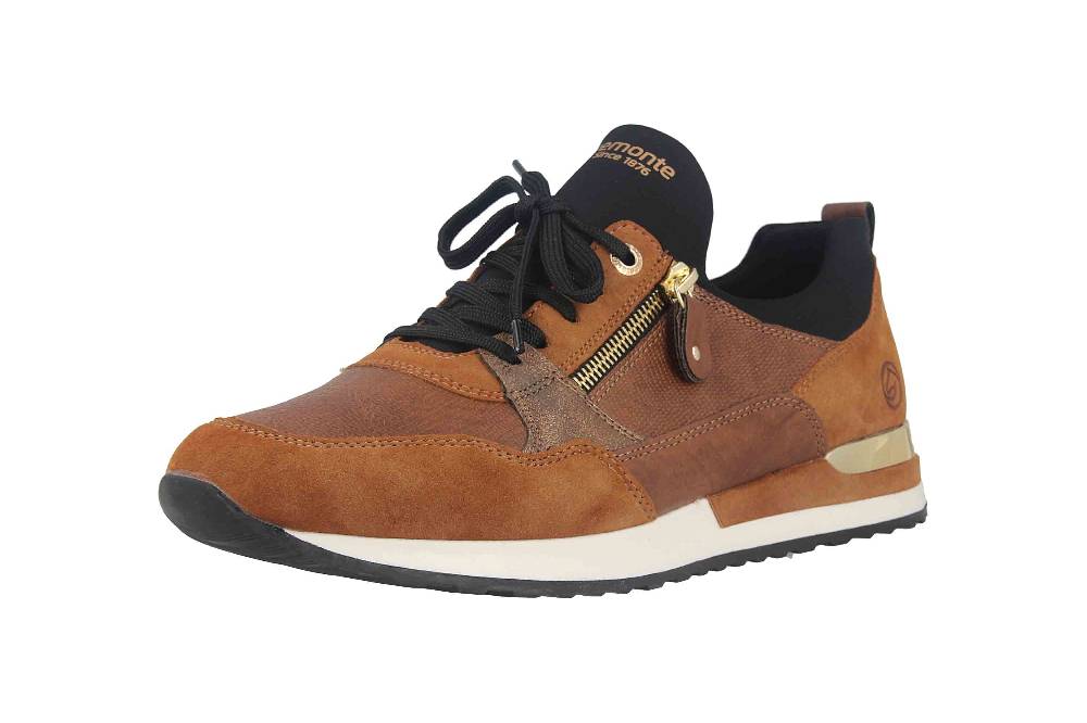 Remonte Sneaker in Übergrößen Braun R2549-24 große Damenschuhe Angebote