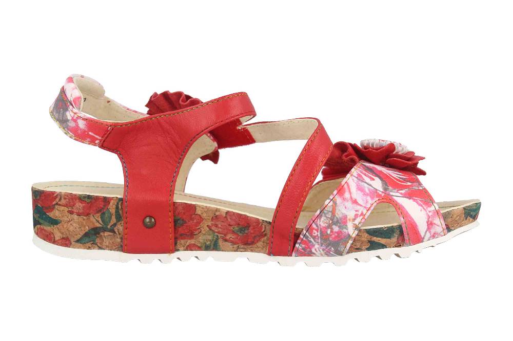 Laura Vita Sandalen in Übergrößen Mehrfarbig BRCYANO 68 Rouge große Damenschuhe Blitzverkäufe