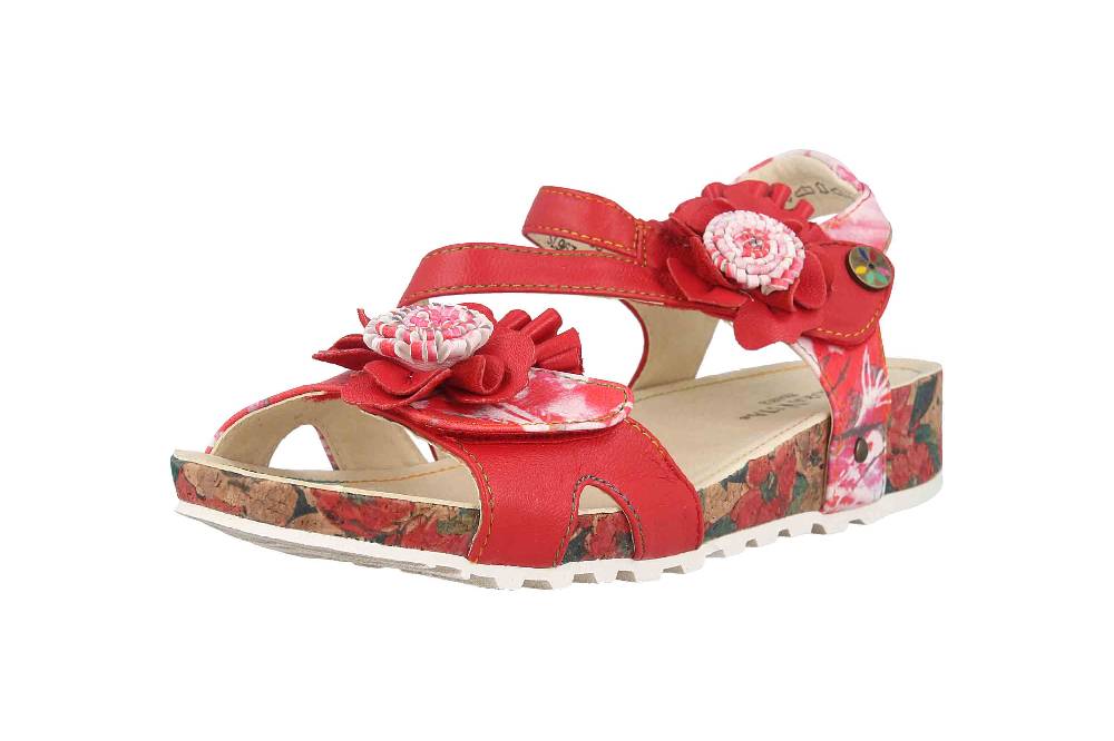Laura Vita Sandalen in Übergrößen Mehrfarbig BRCYANO 68 Rouge große Damenschuhe Blitzverkäufe