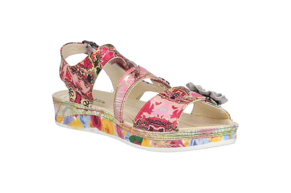 Laura Vita Sandalen in Übergrößen Mehrfarbig BRCUELO 06 Peche große Damenschuhe Verkauf