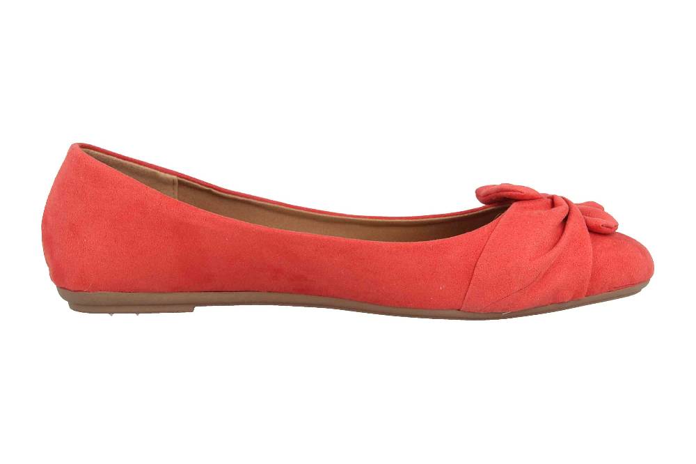 Fitters Footwear Maike Ballerinas in Übergrößen Rot 2.589641 Coral große Damenschuhe Angebote