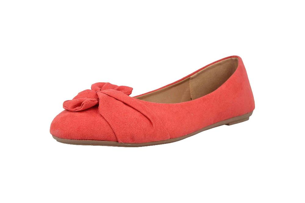 Fitters Footwear Maike Ballerinas in Übergrößen Rot 2.589641 Coral große Damenschuhe Angebote