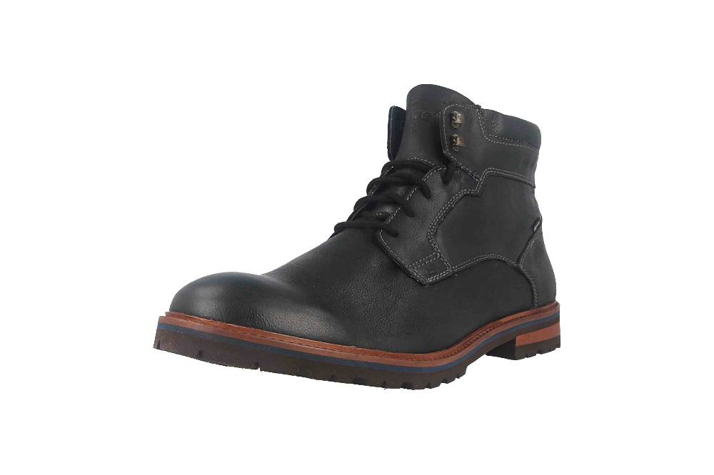 Fretz Men Milano Boots in Übergrößen Schwarz 6331.9712-51 große Herrenschuhe Verkauf
