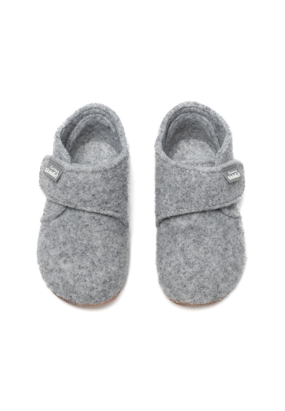 Living Kitzbühel Babyklettschuh Filz unifarben Schlussverkauf
