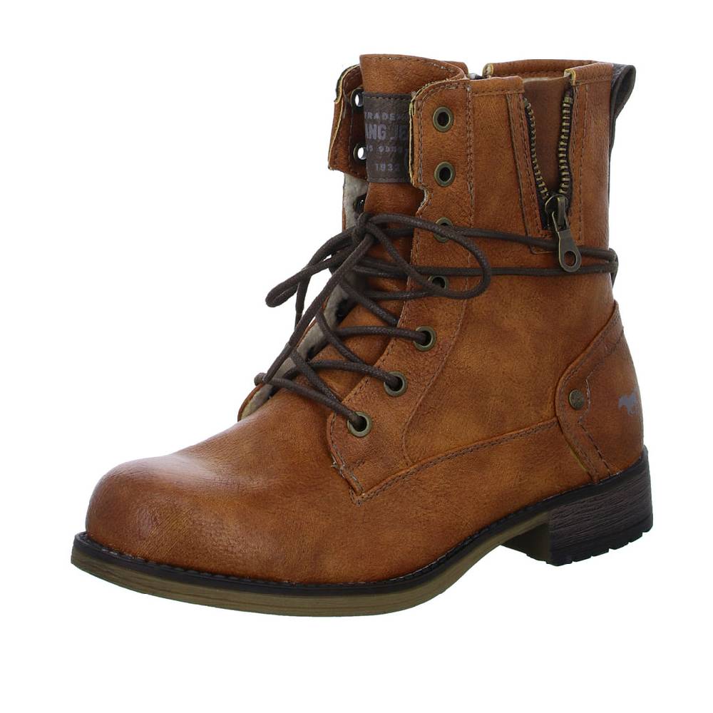MUSTANG Schnürstiefelette Warmfutter bis 35mm Absatz (casual)