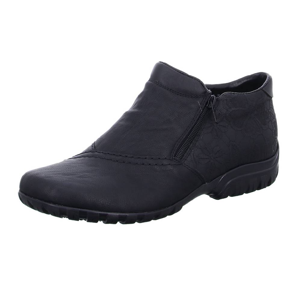 Rieker Schlupf-/Reißverschlußstiefelette Warmfutter bis 35mm Absatz (casual)