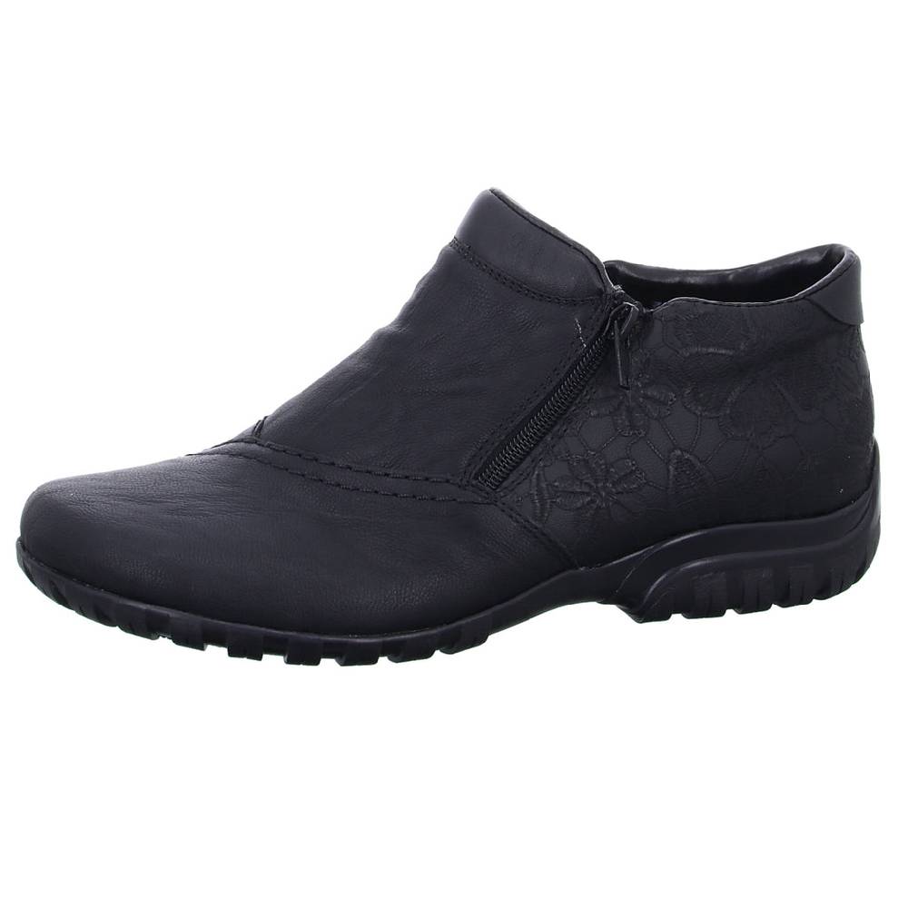 Rieker Schlupf-/Reißverschlußstiefelette Warmfutter bis 35mm Absatz (casual) Vatertagsangebot