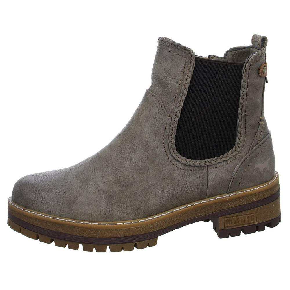 MUSTANG Schlupf-/Reißverschlußstiefelette Warmfutter bis 35mm Absatz (casual) Verkauf