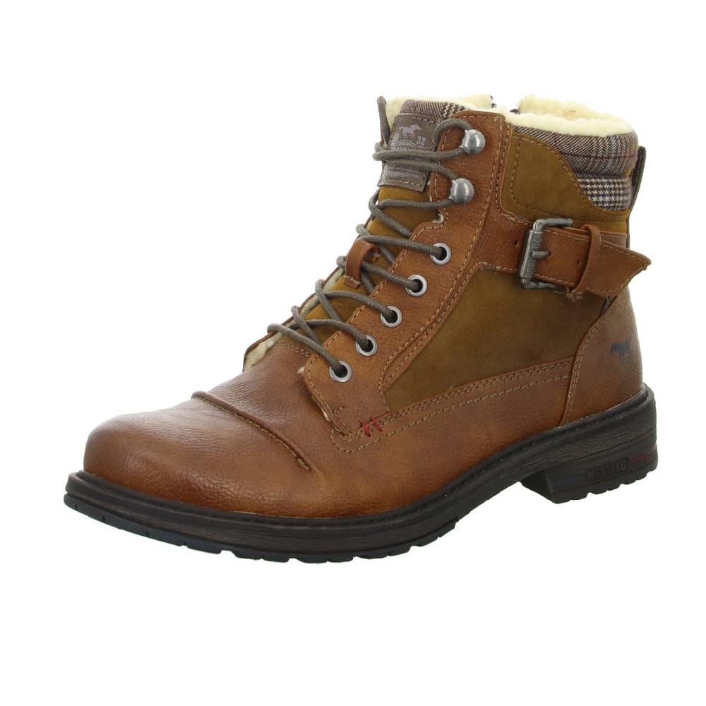MUSTANG Schnürstiefelette Warmfutter Business (elegant) Tiefpreis