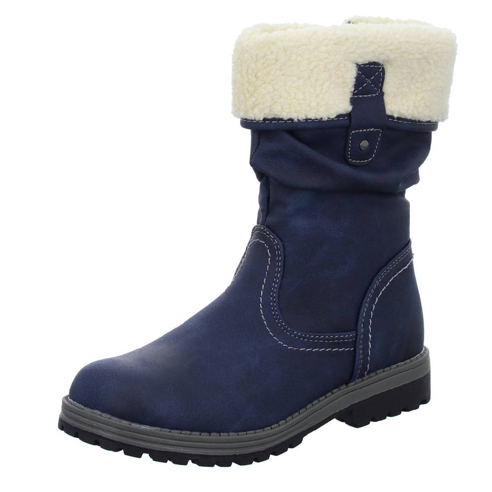 girlZ onlY Schlupf-/Klettstiefelette Warmfutter Kostenloser Versand international